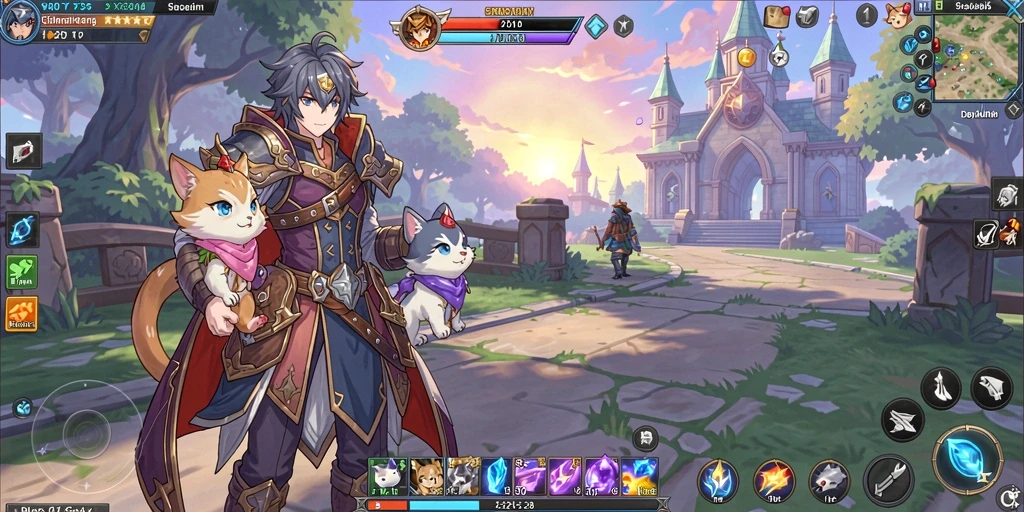 Screenshot 3 menampilkan momen seru saat mencapai level baru.