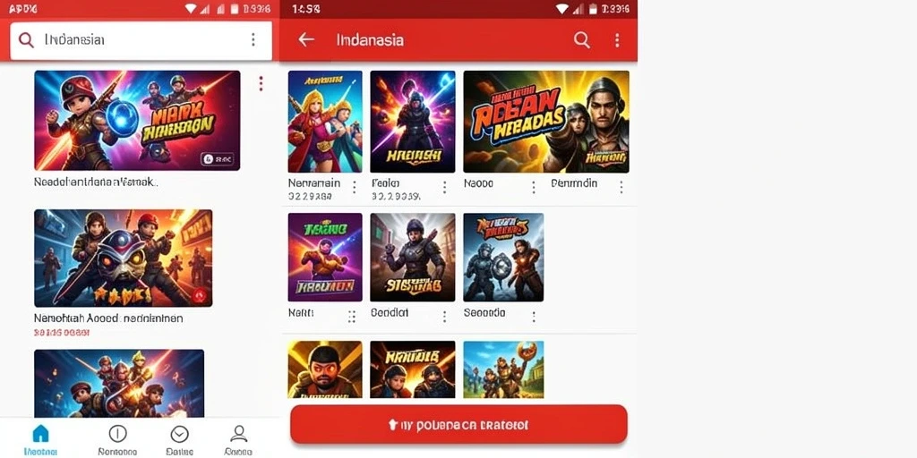 Menunjukkan grafis indah dari latar belakang game.